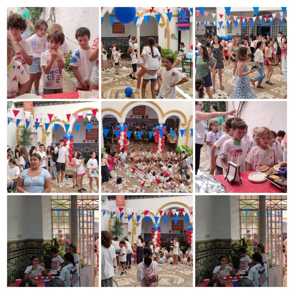 English Summer Camp Collage
